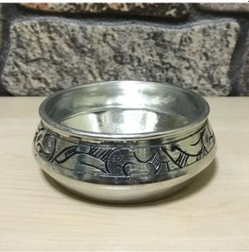 Resim İşlemeli Bakır Çerezlik Kalaylı Gümüş 