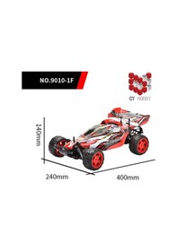 Resim 9010-1f 1:10 Kumandalı 40 Cm Dev Off-road Araba Şarjlı, 2.4ghz, Yüksek Hızlı Rc Arazi Aracı - Kırmızı 
