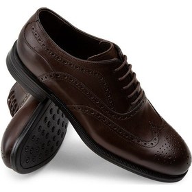 Resim Deery Hakiki Deri Kahverengi Klasik Erkek Oxford Ayakkabı - 01511mkhvc02 
