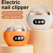 Resim Taşınabilir Elektrikli Tırnak Kesici, Tırnak Koşullandırıcı, USB Şarj, Kullanımı Kolay, Anti-Pinch Tasarımı, LED Işık Yardımı, Uçan Artıklardan Veda, Tırnak Bakımı İçin Uygun, Tırnak Dosyası, Parlatma ve Şekillendirme 
