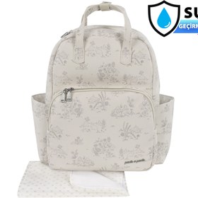 Resim Pasito A Pasito Toile de Jouy Bebek Bakım Sırt Çantası Cream 