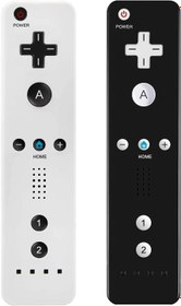 Resim MOLICUI Wii Kumandası 2'li Paket, Wii Uzaktan Kumanda Nintendo Wii ve Wii U ile Uyumlu, Silikon Kılıflı ve Bilek Kayışlı Wii Kumandası (Motion Plus Yok) 