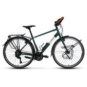 Resim Carraro CR-T Trip V Fren Cues 18 Vites 28 Jant Özel Seri Bisiklet Koyu Yeşil Beyaz 58 Kadro 
