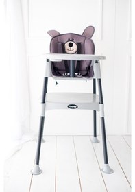 Resim Vavbaby Bear 3 İn 1 Portatif Mama Sandalyesi - Gri 
