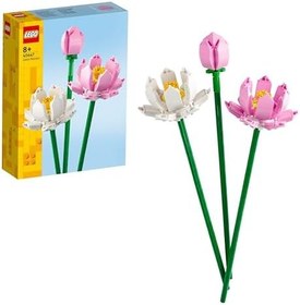 Resim LEGO Botanicals Lotus Çiçekleri 40647 - 8 Yaş ve Üzeri Çocuklar için 2 Tam Açmış Lotus Çiçeği ve 1 Tomurcuk İçeren Yaratıcı Oyuncak Yapım Seti, Çocuklar için Dekoratif Çiçek Hediye Fikri (220 Parça) 