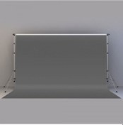 Resim Gdx Seyyar Kağıt Sonsuz Stüdyo Fon Perde (Gri) 2.70x11 Metre 