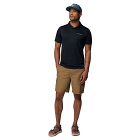 Resim Columbia Zero Rules Light Erkek Siyah Outdoor Polo Yaka T-Shirt AO4872-011 