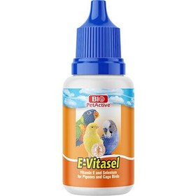 Resim Bio Pet Active E-Vitasel (Güvercin ve Kafes Kuşları İçin Vitamin ve Selenyum) 30 ML 