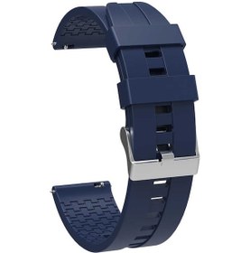 Resim Galaxy Uyumlu Watch 42mm Krd-23 20mm Uyumlu Zore Kordon-lacivert 