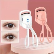 Resim Yeni Nazik Bakım Beyaz Pembe USB Isıtmalı Kirpik Maşası Taraklı - 24 Saat Sürer, Hipoalerjenik Alkol İçermez, Doğal Kirpikleri Zarar Vermez, Sınırlı Süreli Teklif, Noel, Cadılar Bayramı, Paskalya, Sevgililer Günü için Mükemmel Hediye, 5 Festivaller için Uygun 