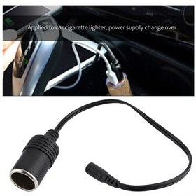 Resim Moveevo Ara Sigara Ateşleyici Ana Yuva'dan Dc5521 Ana Bağa Enerji Dönüştürücü Kablosu - 10a Maksimum Akım, 0.75mm Bakır Çekirdek, Araç Cihazlarına Uyumlu 