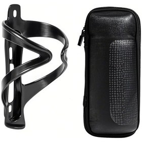 Resim Symbee Bisiklet Tamir Aleti Kutusu Seti - Sert Kılıflı Depolama Kutusu Su Flaske Tutuculu, Yağmurlardan Koruma, Taşınabilir Sürüş Malzemesi Kömür Desenli Siyah 