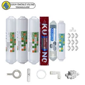 Resim Pemax Water Solutions Purefer Kapalı Kasa Su Arıtma CihazıSertifikalı 6'lı Orijinal Lg Kuno Mebran Şeffaf 4'lü Mineral 