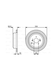 Resim Bosch 0986479v10 Fren Diski 584113j500 