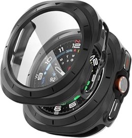 Resim Qedii Rongep Samsung Galaxy Watch Ultra 47mm Için Sert Katmanlı Kasa Koruyucu Kılıf Pc Malzeme Ekran Ko 