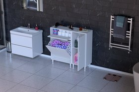 Resim YENİCE BANYO DOLABI, 55 CM 1 GENİŞ SEPETLİ, 90 CM 