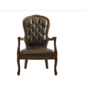 Resim Bengimobilya Sandalye Zus177 Kapitone Model Sırtlık Ahşap Kayın Retro Iskelet 