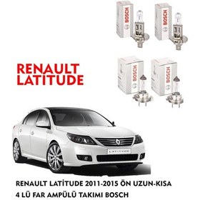Resim RENAULT LATİTUDE 2011-2015 ÖN UZUN-KISA 4 LÜ FAR AMPÜLÜ TAKIMI BOSCH 