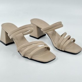 Resim Çapraz Bantlı Topuklu Kadın Terlik 001 