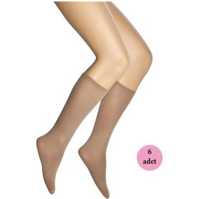 Resim Dore 6 Adet Mikro 70 Dizaltı Kadın Çorap Bronz 38-36-40 (553655848) Bronz 