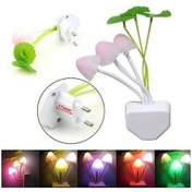 Resim Çiçekli Dekoratif Rgb Sensörlü Gece Lambası Çok Renkli Çok Renkli 