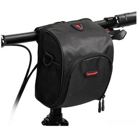 Resim Jeehugo Siyah Bisiklet Ön Çantası - Su Geçirmez, Çok Fonksiyonlu, Kol Çantası Dönüştürülebilir, Telefon Ve Eşyalarınız İçin Organize Bölmelerle Bisiklet Malzemesi Siyah 