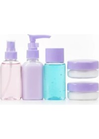 Resim Nevamel® 5 Parça Şeffaf Seyahat Kozmetik Seti 30 ml 