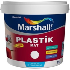 Resim Marshall Plastik Mat Silinebilir İç Cephe Boyası 7,5 Lt 7,5 Lt 