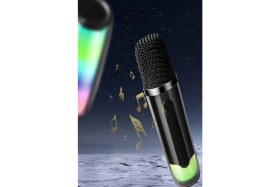 Resim Newface Pluse 7 Mikrofonlu Rgb Kablosuz Hoparlör - Beyaz Drstr 