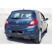 Resim Opel Corsa D 2011 2014 Difüzör Sport +egzos Ucu (krom) P Black 