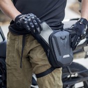 Resim Fermuarlı Ayarlanabilir EVA Motosiklet Bacak Çantası - Siyah, Dış Mekan Eğlencesi, Bisiklet Depolama ve Off-Road Motosiklet Yan Bagajı için Dayanıklı Polyester Bel Çantası, Dış Mekan Ekipmanı | Ayarlanabilir Askılı Çanta | Fermuarlı Çanta, Motosiklet Aksesuarları 