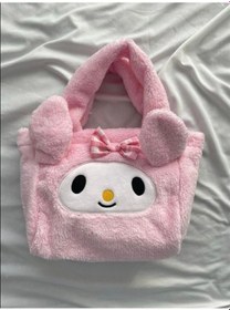 Resim Kuromi Sanrio Peluş Çanta 