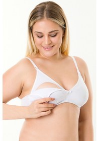 Resim Parlingerie Çıkarılabilir Pedli Emzirme Sütyeni Beyaz 