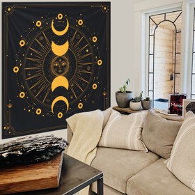Resim Mystical Moon Phase Duvar Örtüsü - 60 cm x 60 cm 