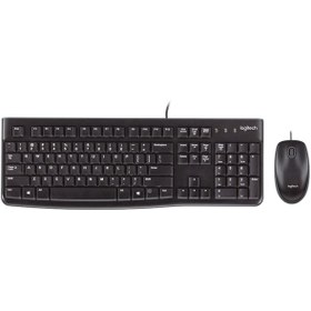 Resim enindirim Logitech Mk120 Kablolu Q Klavye-mouse Set Siyah 