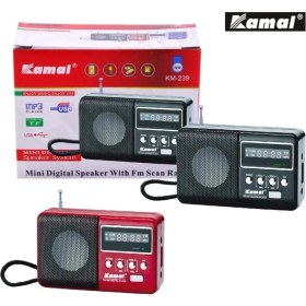 Resim KAMAL Kamal KM-239 USB SD FM Destekli MP3 Çalar Radyo - Taşınabilir Müzik Çalar 