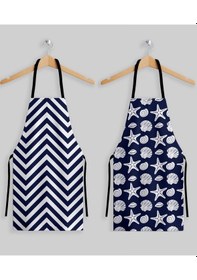 Resim Marin Desen 2'li Mutfak Önlüğü Seti 