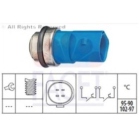 Resim Audı A4 1.6 Adp Ahl Alz 95-00 Fan Müşürü 4 Fiş 95-90°C102-97°C 