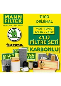 Resim Skoda Octavia 1.6 Tdı Mann-Filter Filtre Bakım Seti 2013-2017 (495301571) 