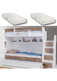 Resim Setaymobilya Cesur Ceviz Ranza + 2 Adet Comfort Yatak, Setay Genç Odasi 