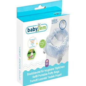Resim Babyjem Portatif Lazımlık Yedek Poşeti̇ 20'li Kutulu 