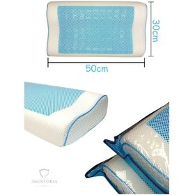 Resim 50 X 30 X 10/7 Cm Jelli Visco Yastık P-005-134 Çok Renkli 