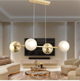 Resim Berca 4lü Gold Avize Modern Mutfak Yemek Masası Üstü Yatak Odası Salon Avize 