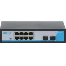 Resim Hruı HR901-AF-8P2S 8 Port 10/100/1000 8 Port Poe 2 x Sfp 120W Yonetılemez Rack Mount Swıtch 