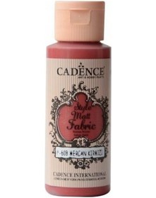 Resim Cadence Sytle Matt Kumaş Boyası 59 ML F-608 MERCAN KIRMIZI 
