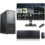 Resim LENOVO ThinkCentre Neo 50T G5 i7 13700 48GB 2TB SSD GTX1650/4GB 23.8" FHD W11P Masaüstü Bilgisayar 