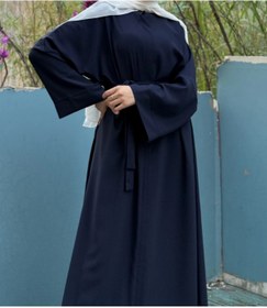 Resim modacofashion Fermuarlı Sade Ferace: Dubai Krep Ferahlığı 