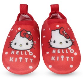 Resim Hello Kitty Baskılı Tabanlı 21-25 Numara Deniz Ayakkabısı - Kırmızı - Kırmızı / 24 Numara 