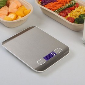 Resim Evimdeyokyok Lüx Dijital Mutfak Terazisi 5 KG 1 Gr Hassas Paslanmaz Çelik - Pil 