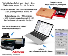Resim Kişiye Özel Gökyüzü Yıldız Haritası Pleksi, Yıldız Haritası Tablo, Şeffaf Tablo, Oval Çerçeve, Kişiye özel Hediye, (Metal ayaklı) 